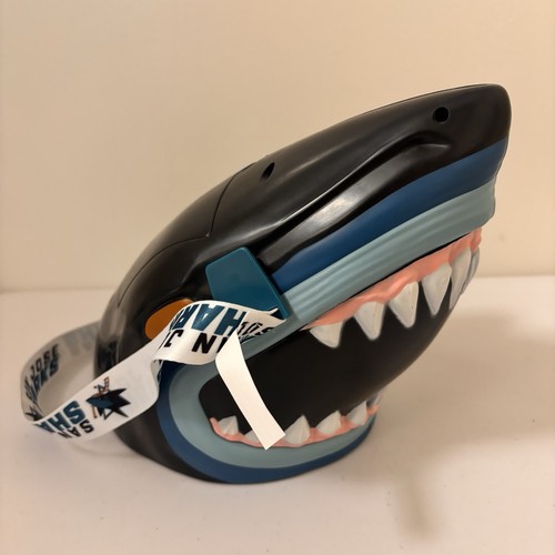NHL San Jose Sharks: Sharks Head Popcorn Bucket - Picture 3 of 7