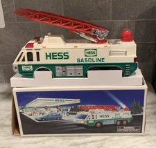 VTG New 1996 HESS Emergency Truck Toy Engine Fire Ladder Original Box NBU