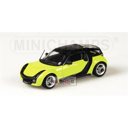 1:43 Minichamps Smart Roadster Coupe? 2002 Yellow 400032120 Diecast Modellino - Immagine 2 di 2