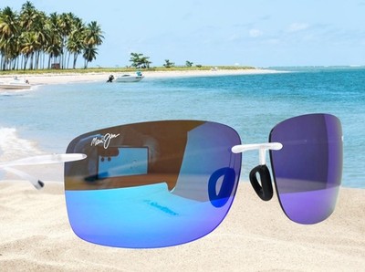 mamiy（感謝）/7 MAUI JIM crystal/blue HEMA polarized B443-05CM/MJ0443S-002 62