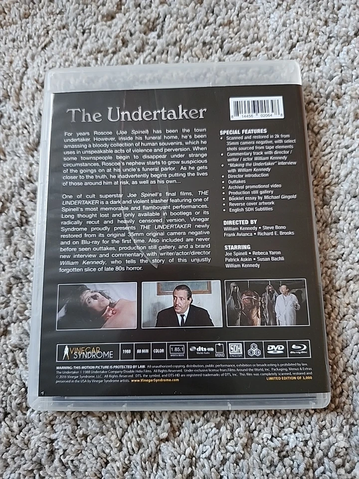 The Undertaker (1988) - Vinegar Syndrome, limited edition (Blu ray + DVD, 2016) - Image 4 of 4