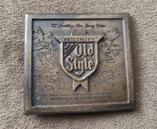 Vintage 1975 HEILEMAN'S OLD STYLE S-168 Belt Buckle Bergamot Brass Works USA
