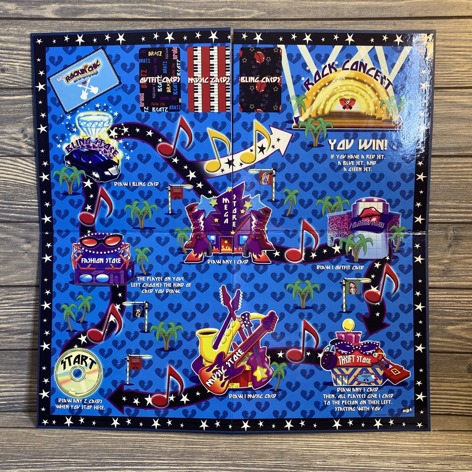 MGA Entertainment Bratz Rockin Chic Game Playing Board Replacement