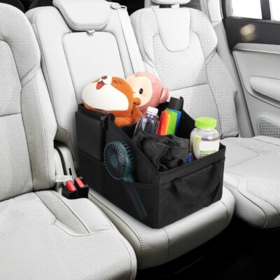 Multifunctional Auto Storage Box Organizers for Backseat or Trunk Large Capacity