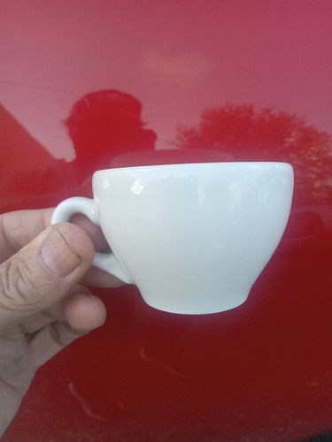 4 Sets Apilco France White Porcelain Espresso / Demitasse Cups & Saucers - Picture 3 of 4