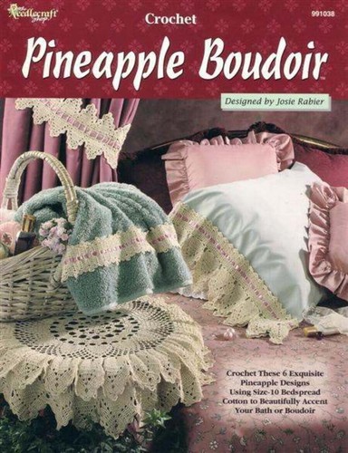 NOS THE NEEDLECRAFT SHOP CROCHET PINEAPPLE BOUDOIR 6 DESIGNS OOP - Picture 1 of 2