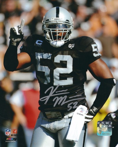 Autographed KIRK MORRISON 8X10 Oakland Raiders Photo - w/COA - 第 1/1 張圖片