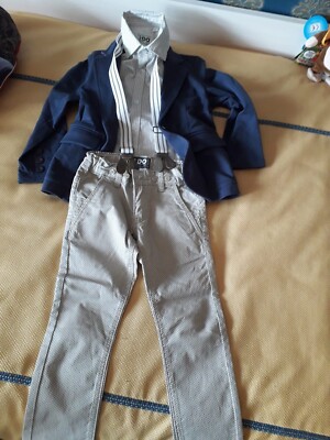 Completo Bimbo cerimonia marca I Do Taglia 4 Anni Pantalone Camicia E  Giacca | eBay