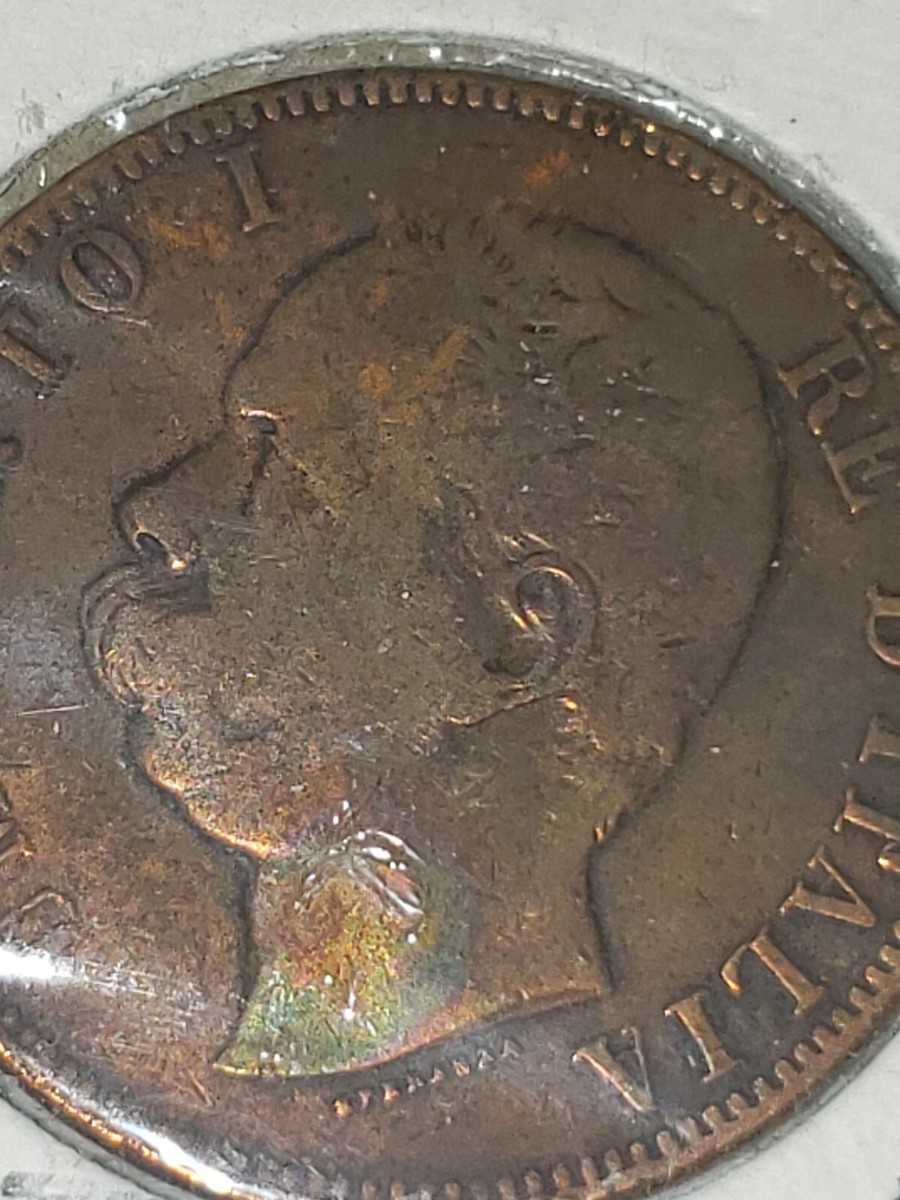 1893 ITALY with King Umberto I VINTAGE Antique VINTAGE 10