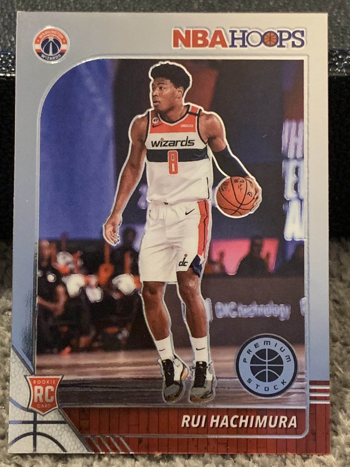 RUI HACHIMURA 2019-20 NBA Hoops Premium Stock #206 Silver Prizm Rookie RC