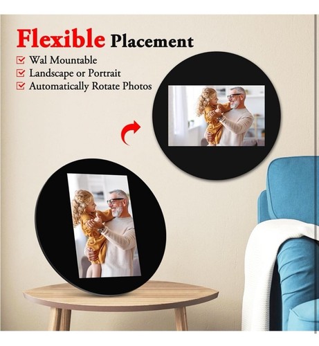 SAMMIX Digital Picture Frame, 10.1 Inch WiFi Digital Photo Frame - Picture 5 of 9