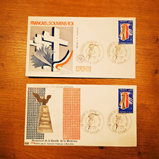 ⭐ FRANCE 2 Enveloppes P.A.C. Le Souvenir Français 1977  FDC 1er Jour Timbre ⭐