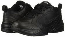 Men's Nike Air Monarch IV Wide 4E Triple Black Shoes 416355 001 Men Size 6 EEEE