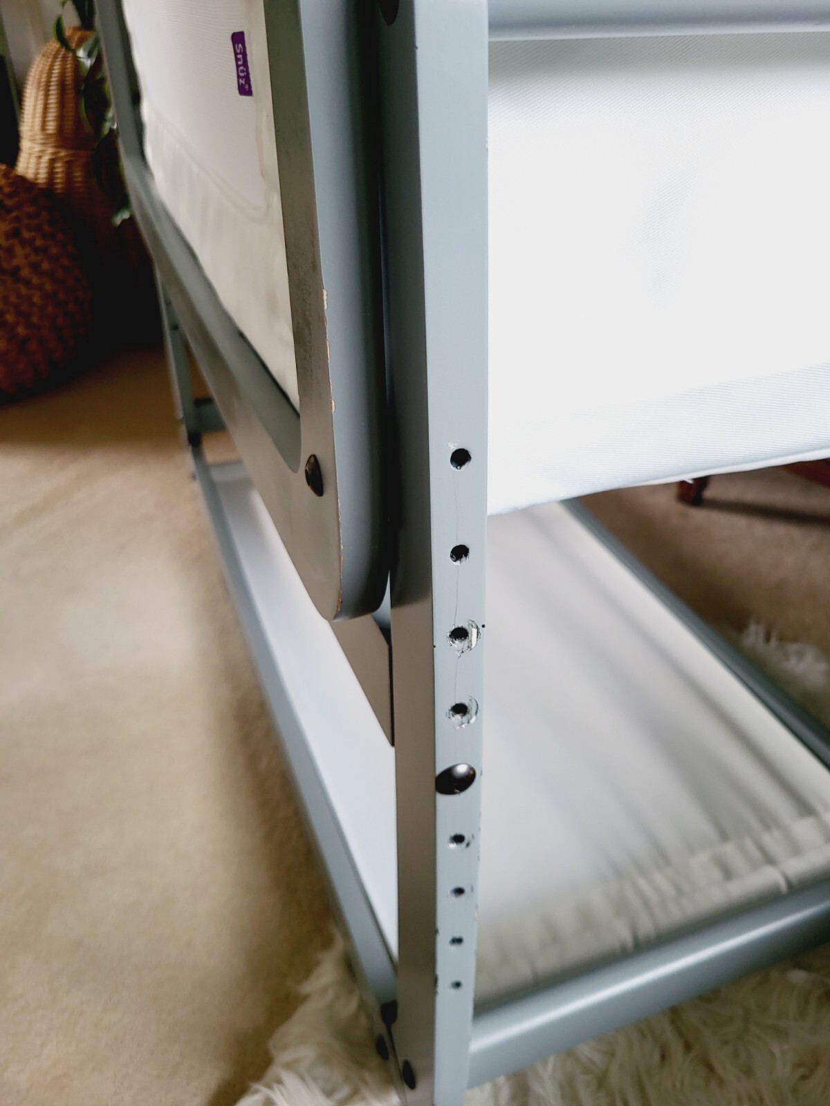 Snuz+SnuzPod+4+Crib+Bedside++Grey for sale online eBay