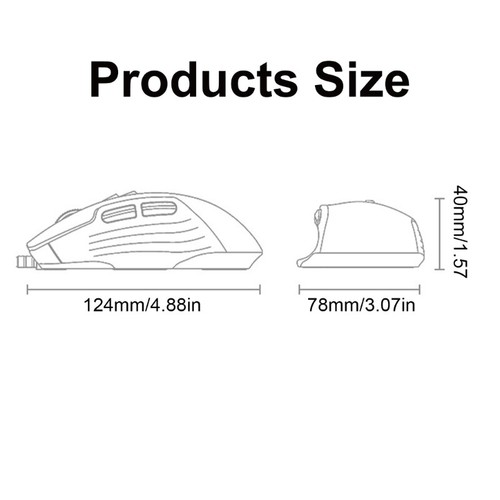 RGBs Gamings Mouse USB Cord 12800DPI Ergonomics Gamers Optical Mouse with Light - Picture 8 of 8