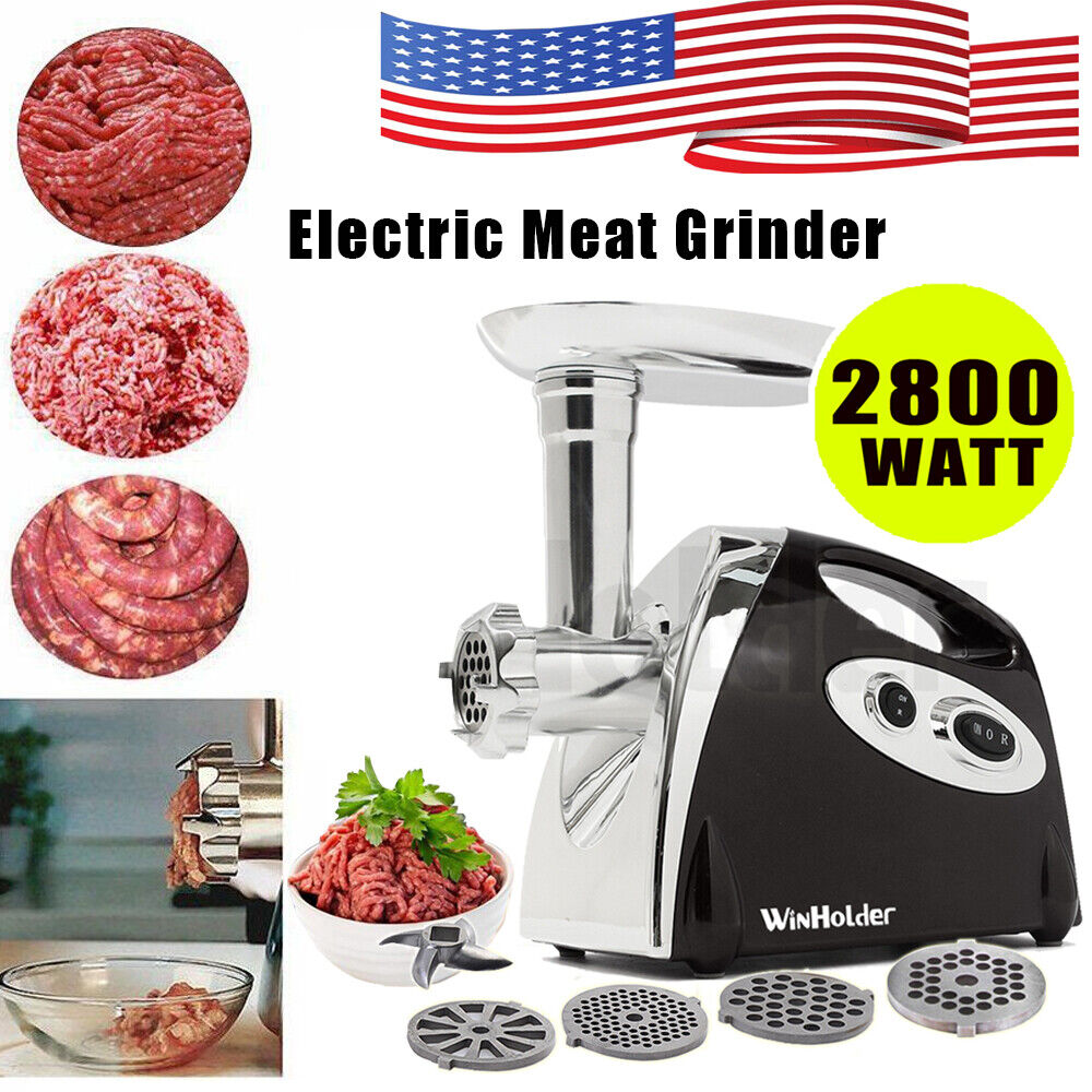 2800W Powerful Electric Meat Mincer Grinder Sausage Maker Filler