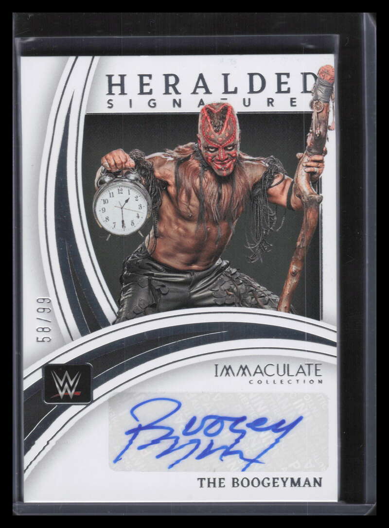 2022 Immaculate Collection WWE Heralded Signatures The Boogeyman