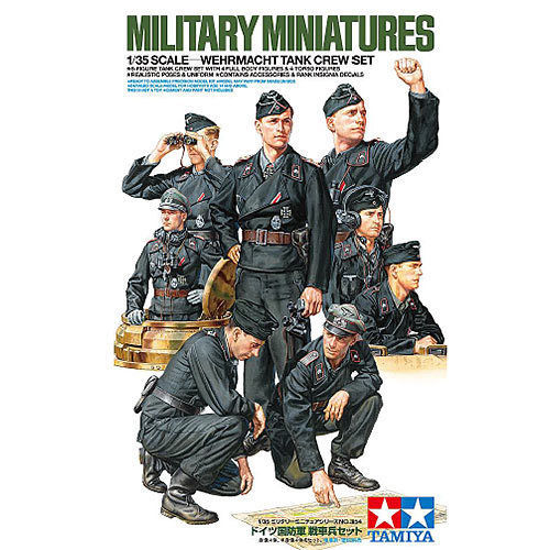 TAMIYA 35354 Wehrmacht Tank Crew Set 1:35 Figures Model Kit