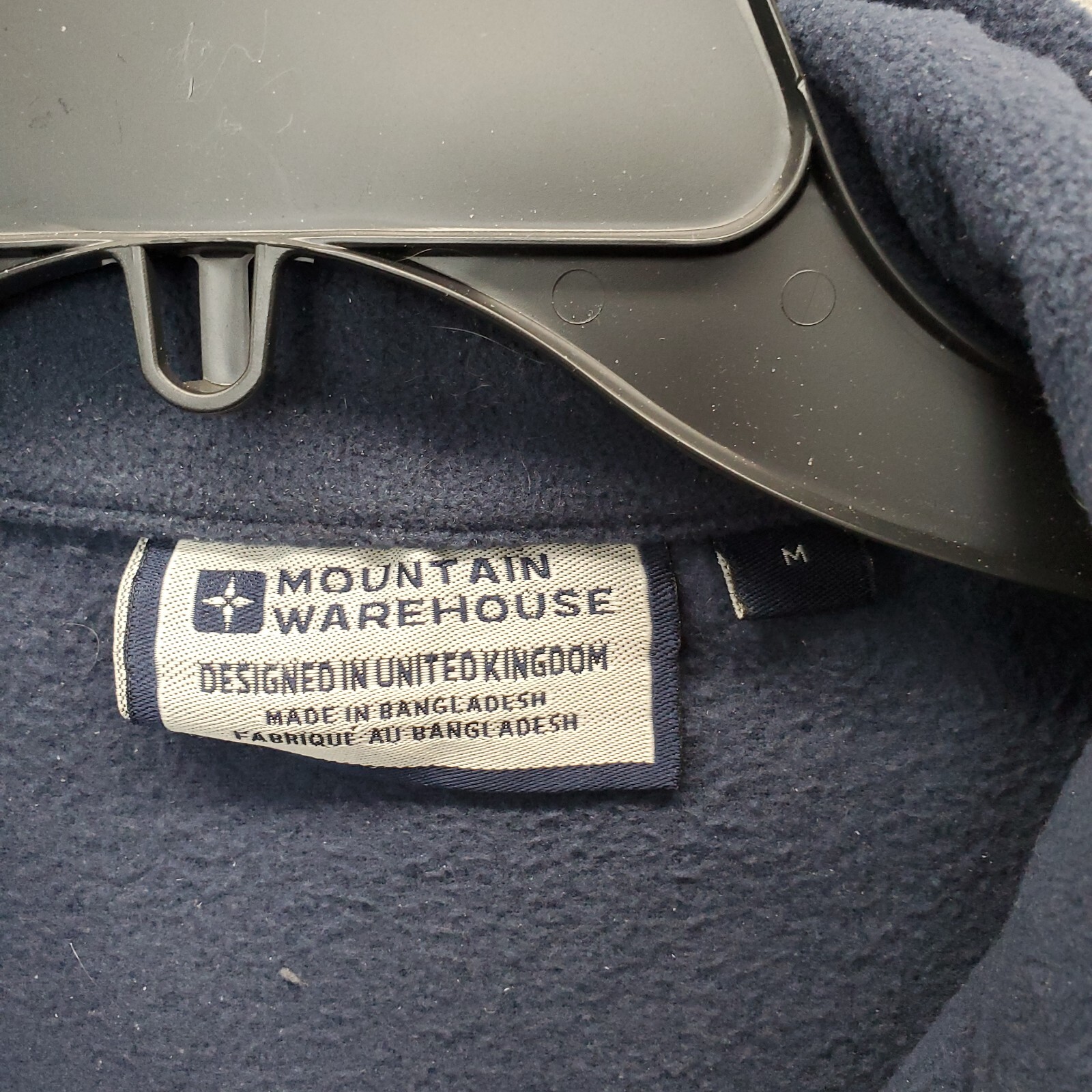 Felpa Mountain Wareho donna media blu navy pile quarto zip logo pony