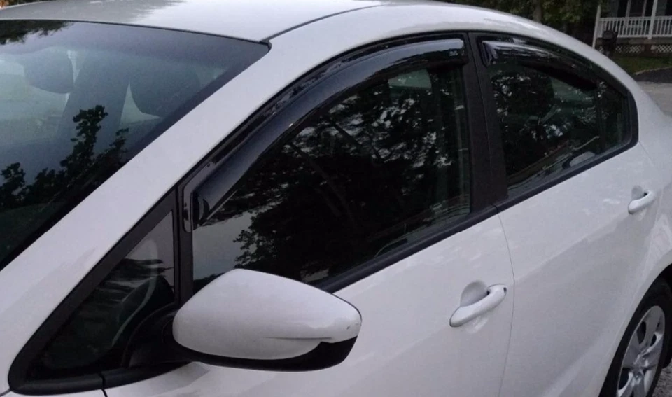 AVS 3M Tape On Outside Mount Rain Guard Vent Visor for 2014-2018 Kia Forte Sedan - Image 2 of 4