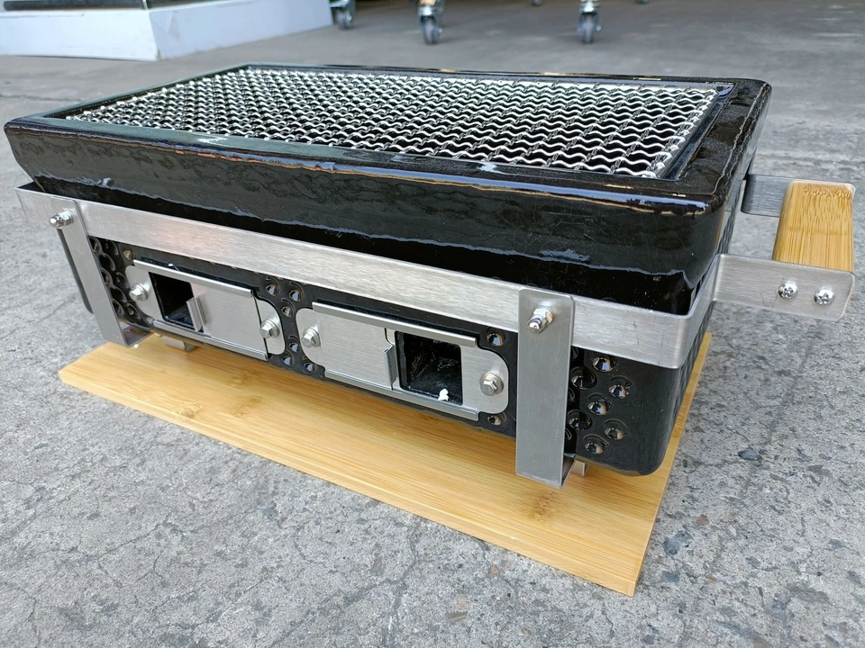 NEW PREMIUM JAPANESE YAKINIKU HIBACHI BBQ GRILL - CERAMIC RECTANGLE - image 2 of 4