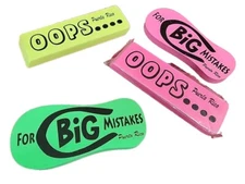 4X LOT OF PREOWNED FUNNY Giant Jumbo XXL Funny Novelty Gag Birthday Gift Eraser