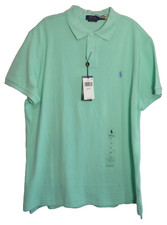 Polo Ralph Lauren Mint Green Short Sleeve Custom Slim Fit Polo Shirt Size XL NWT