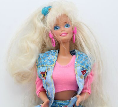 Vintage Mattel 1990 All American Barbie Doll Wearing Reebok HiTop