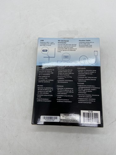 NEW TRENDnet TU-S9 USB to Serial Converter USB 1.1 to RS-232 FREE S/H - Picture 5 of 6