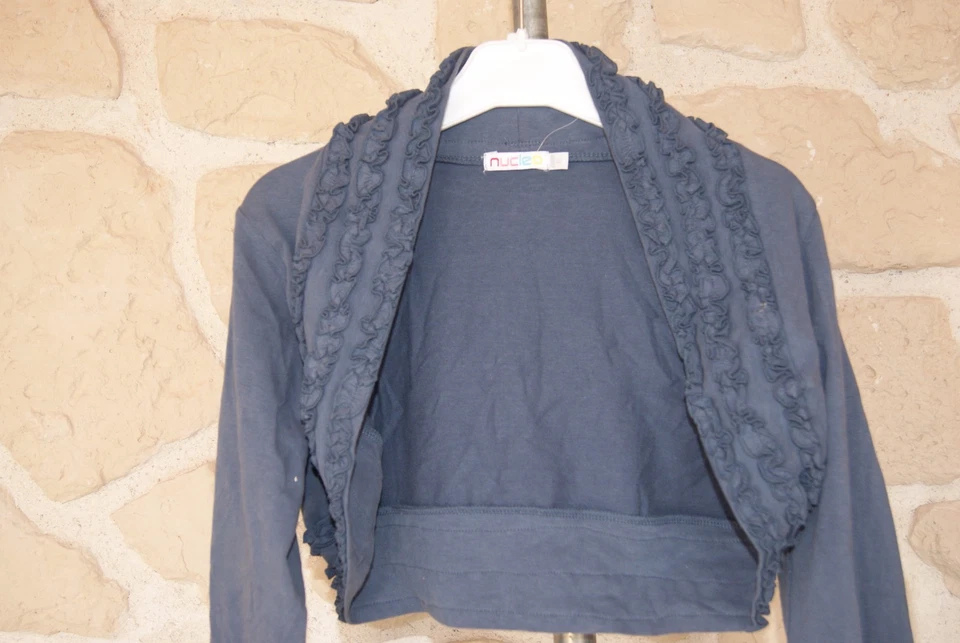 Gilet boléro bleu neuf taille 12 ans marque NUCLEO  (b) - Photo 2/3