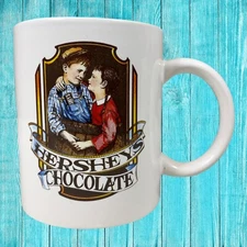 Hersheys Chocolate Hot Coffee Mug Cup White Logo Graphic