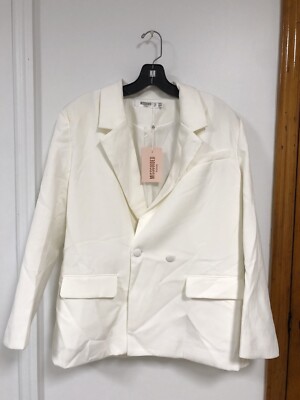 MISSGUIDED Women's Blazer Color White size US 6
