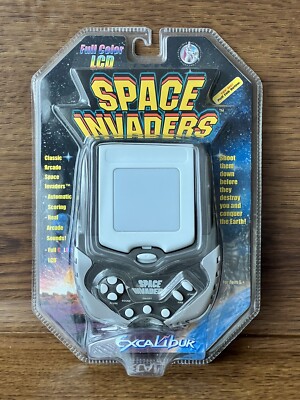 Space Invaders Handheld Video Game Full Color LCD402-1-CS Excalibur New Sealed