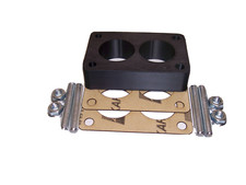 Carburetor Spacer 1 Fits Gm Chevy Rochester 2g Small Bore Carbon Fiber Pc