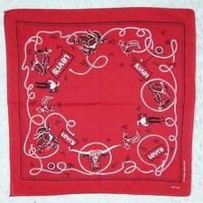 M490 LEVI'S Cotton Wash Fast Bandanas Scarf Scarves Pocket Square 21" X 21"