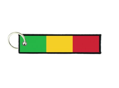 Porte-clés Tissu Brodé Drapeau Portugal - Homme Femme, Imprimé Portugais, Neuf