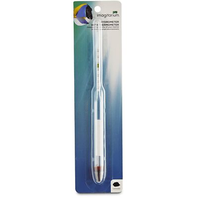 Imagitarium Hydrometer with Thermometer for Saltwater New Sealed