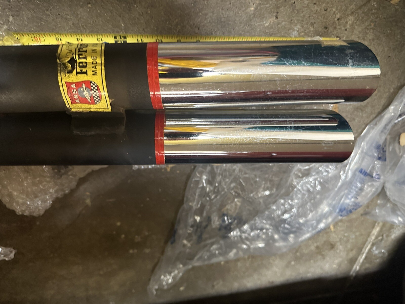 Ferrari 330 GTC - GTS ANSA Rear Muffler Right And left Sides NOS Original