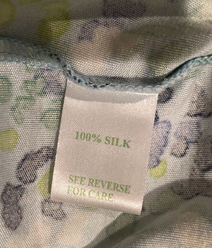 Lilly Pulitzer Silk Wrap Short Sleeve Dress Blue Green Size 4 - Picture 3 of 7