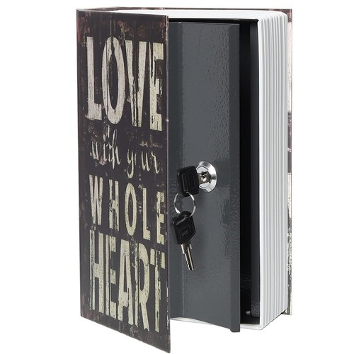 Diversion Book Safe Aufbewahrungsbox, Geheimtresor Dose mit Sicherheitsschlüssel, versteckter Safe... - Bild 6 von 7