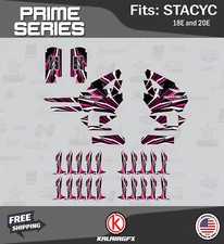 Graphics Kit for STACYC 18E 20E Electric Bike (All Years) Prime-magenta