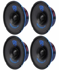 4 Rockville RM64SP CEA Compliant 6.5” 480W Mid-Bass Midrange Car Speakers 4 Ohm
