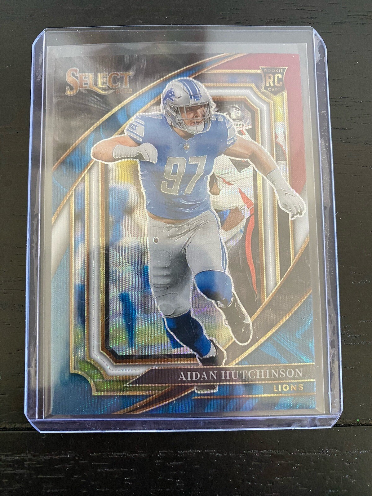 2022 Select Aidan Hutchinson Suite Level Tri Color Prizm Rookie RC /149 - Lions