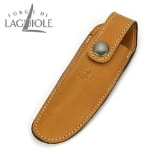 Forge de Laguiole braunes Gürteletui aus Leder für ein Taschenmesser 11/12 cm