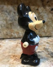 Mickey Mouse Wind Up Toy Vintage Walking Tomy Walt Disney Production GREAT SHAPE