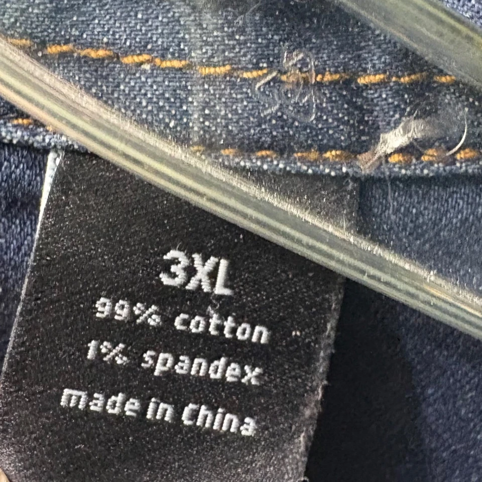 Sean John Denim Shirt Ombre Long Sleeve Button Up Casual 3XL - Image 3 of 4