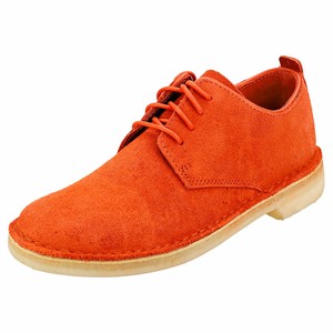 clarks orange suede shoes