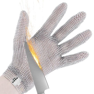 Cut Resistant Stainless Steel Metal Mesh Glove for Meat, Wood Working , 1 Piece