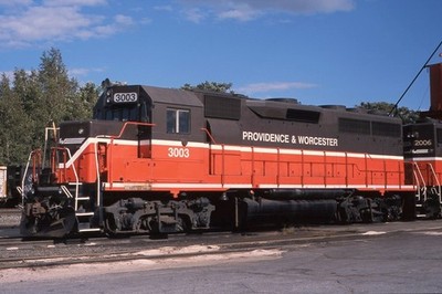 Original Slide: P&W Providence & Worcester GP40 3003 - Now Retired