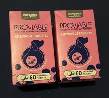 Proviable Digestive Health Supplement for Dogs - 120 Chewable Tabs 2 Boxes 